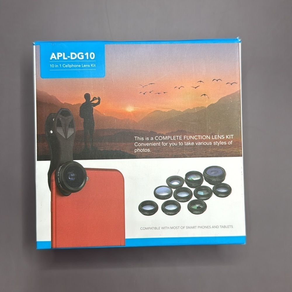 Black Smartphone Camera Lens Kit